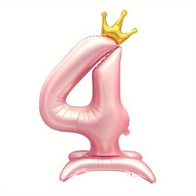 Folijski balon rozi sa krunom