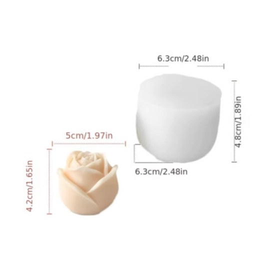 Silikonski kalup - ruža 