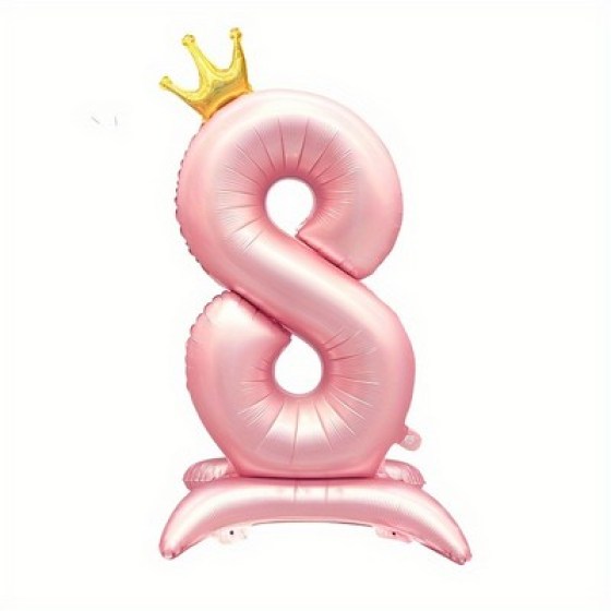 Folijski balon rozi sa krunom