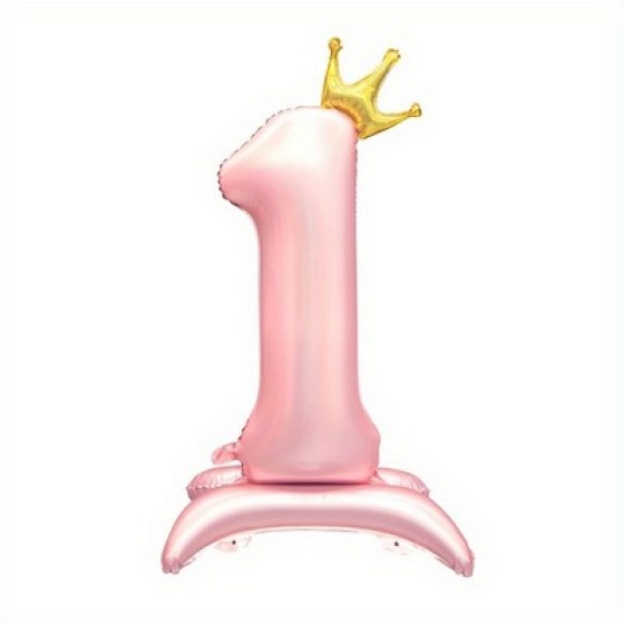 Folijski balon rozi sa krunom