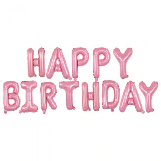 Baloni Happy Birthday rozi