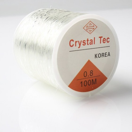 Elastična gumica bijela 0.8mm/100m