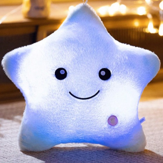 Plišani jastuk zvijezda plavi