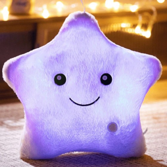 Plišani jastuk zvijezda ljubičasti