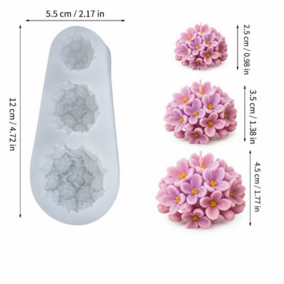 Silikonski kalup - plumeria
