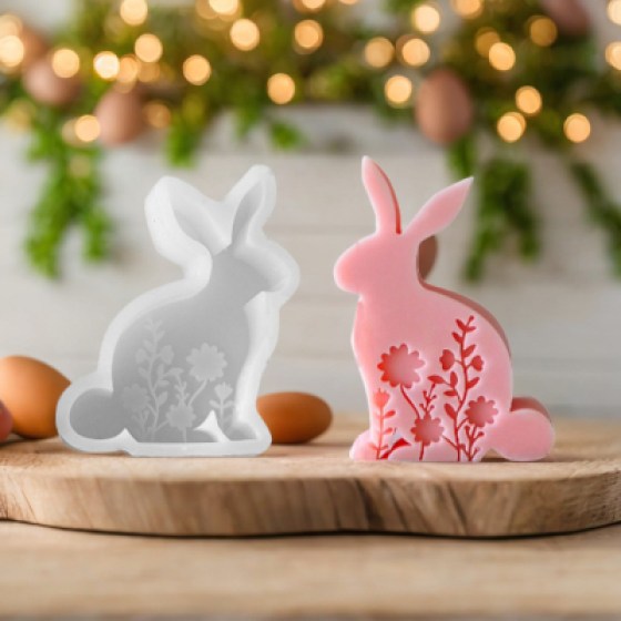 Silikonski kalup za svijeće - zeko 