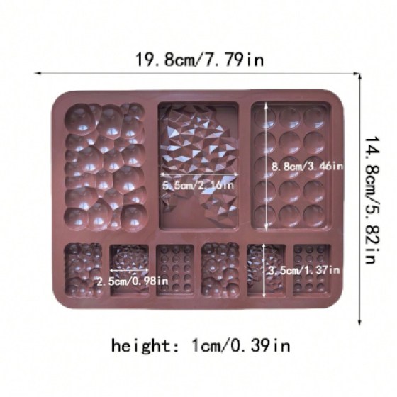 Silikonski kalup za izradu čokolade 02