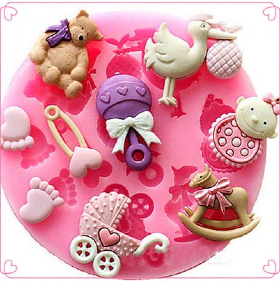 Silikonski kalup za fondan 08