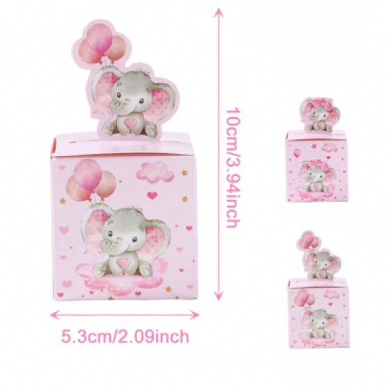 Kutijice za slatkiše - Slonić rozi