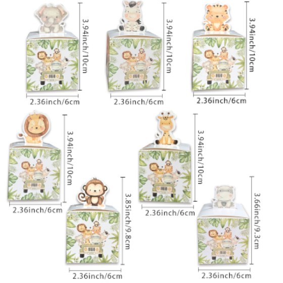 Kutijice za slatkiše - Safary 02