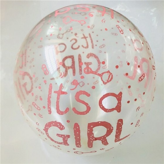 Latex baloni it's a girl rozi 02