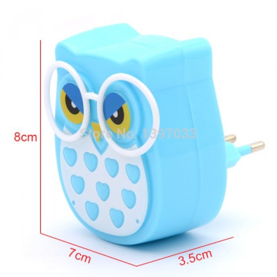 Noćno svjetlo sova plavo