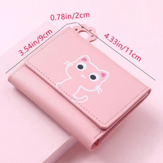 Dječji novčanik mačka rozi