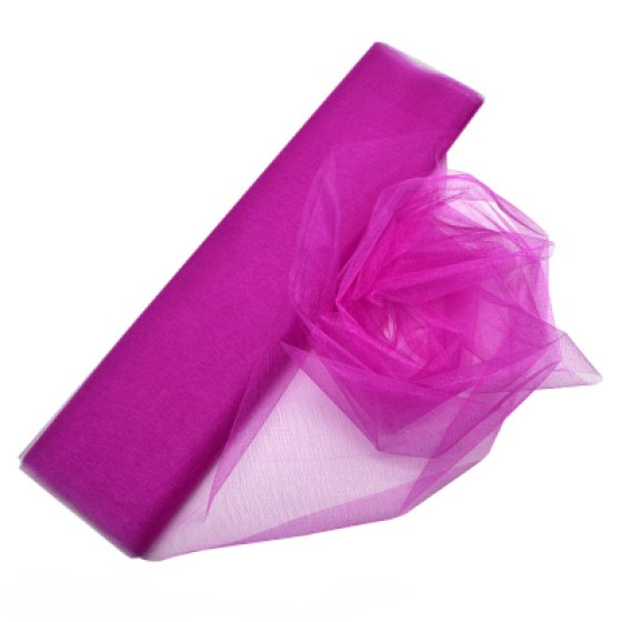 Dekorativna organza fuksija