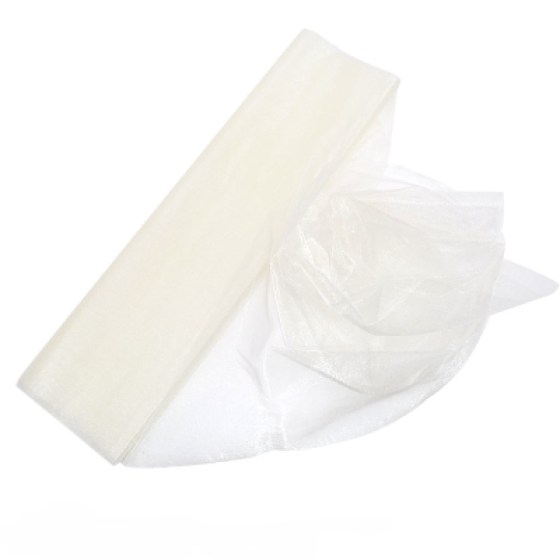 Dekorativna organza prljavo bijela