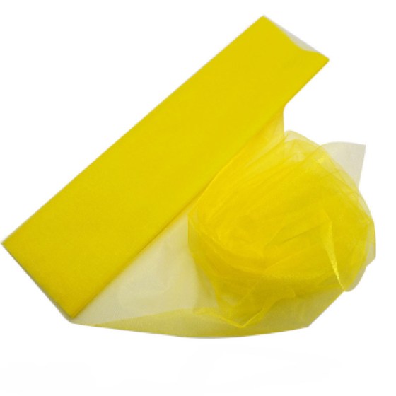 Dekorativna organza žuta