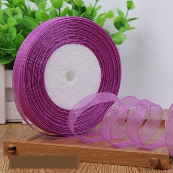 Organza traka ljubičasta 12mm