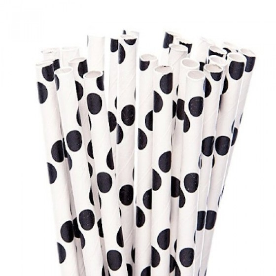 Papirnate slamke bijelo-crne