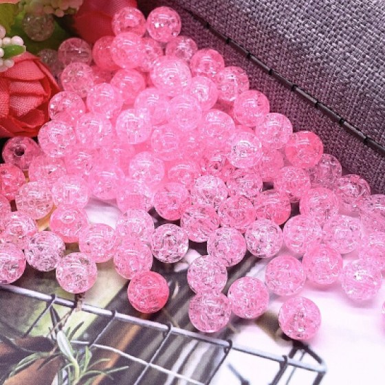 Perlice akrilne svijetlo roze 10mm
