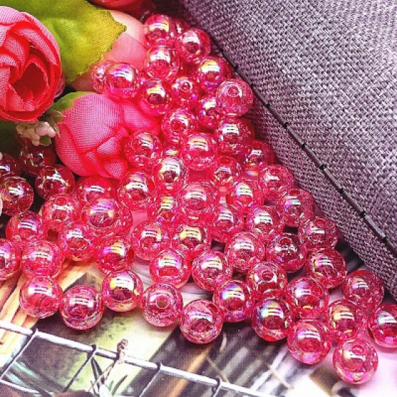 Perlice akrilne roze II 10mm