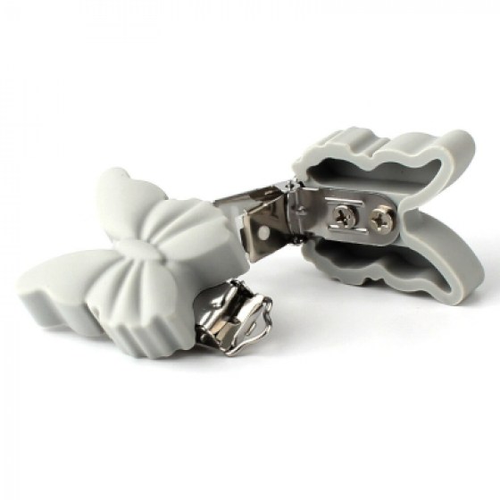 Kopča leptir - siva