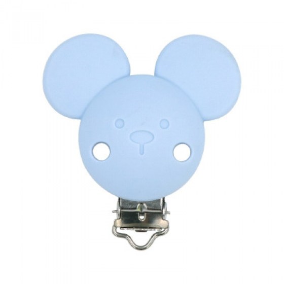 Kopča miš - pastelno plava
