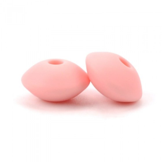 Silikonske perlice roze 12mm