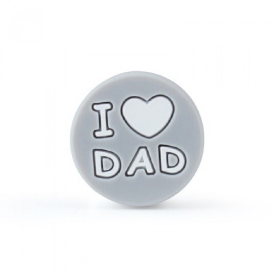 Silikonski motiv I love dad - plavi